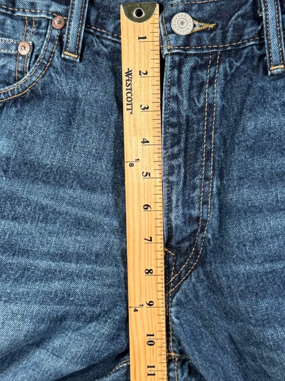 Polo Ralph Lauren Jeans Mens 34x30 Blue Sullivan Slim Dark Wash Denim $125